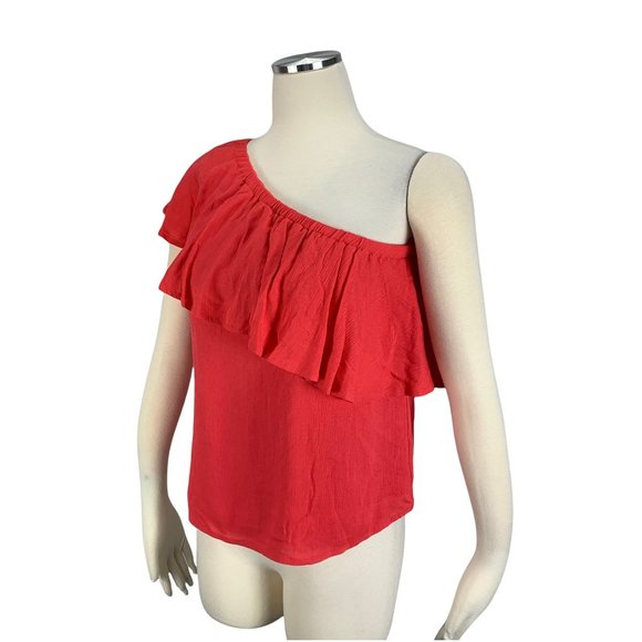 Wayf Coway One Shoulder Top XS NWT Where Are You From - Picture 3 of 7
